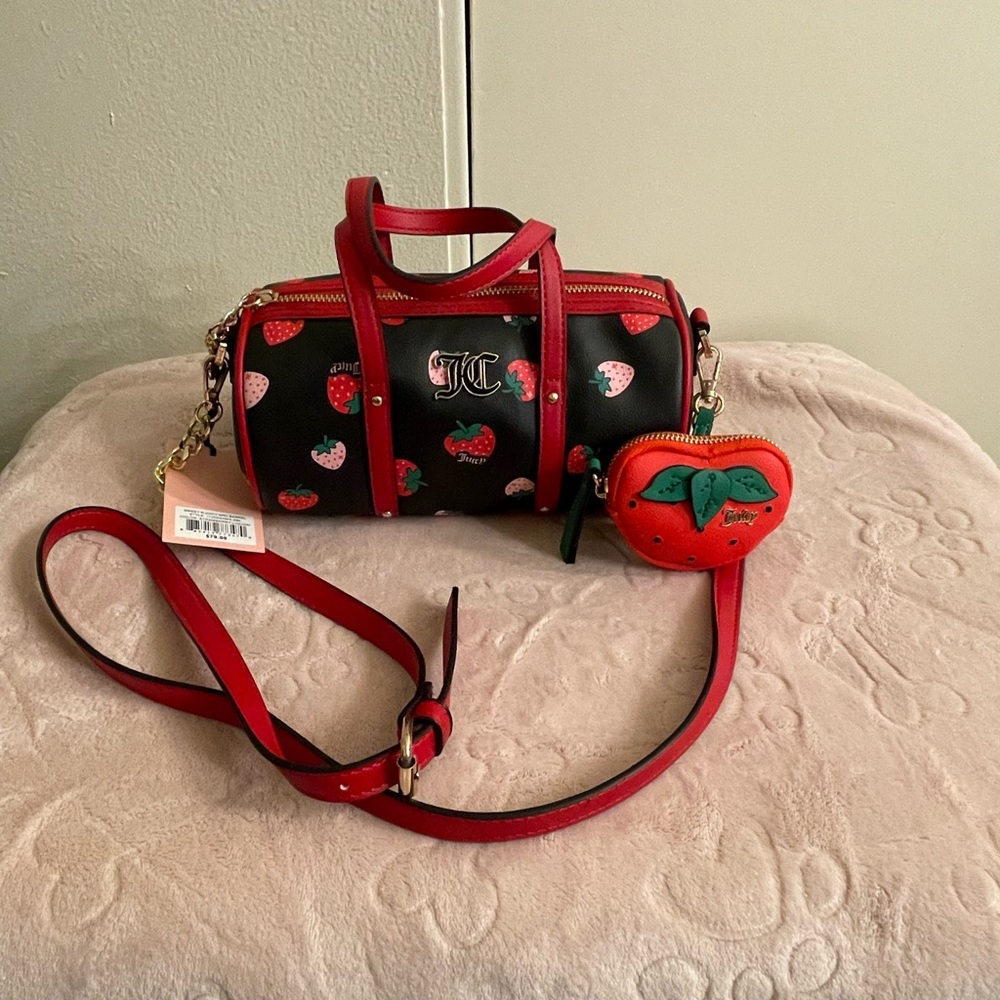 Juicy Couture Black and Red Women's Bag